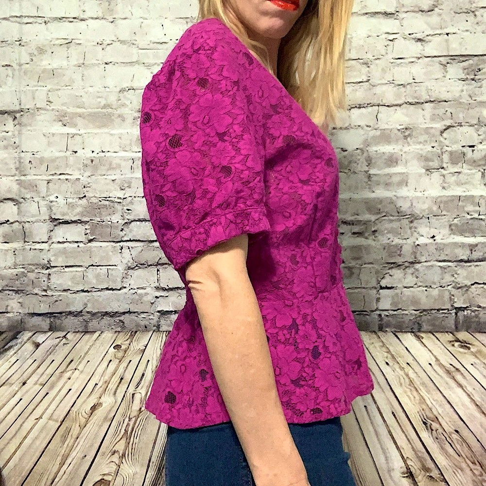 ‼️FREE PEOPLE Cropped PEPLUM Top Size Large‼️